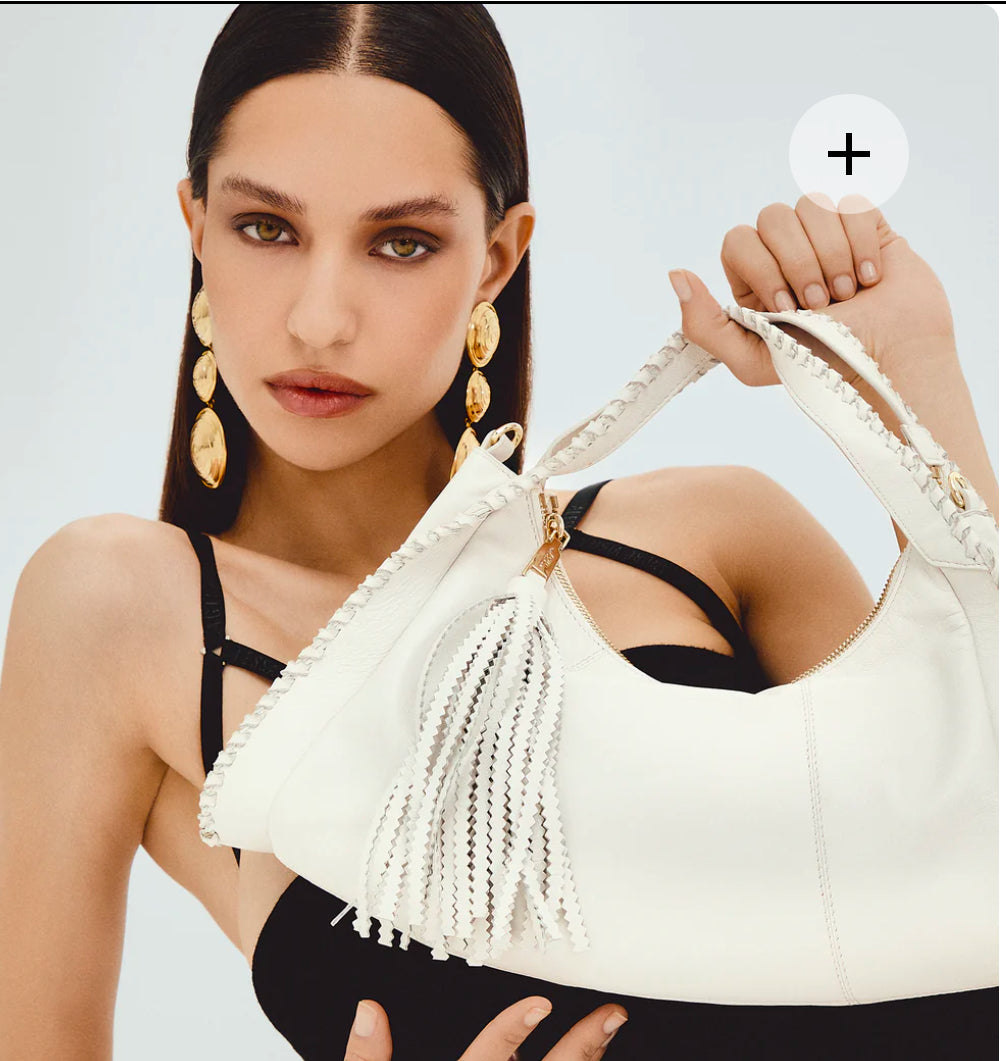 TOSCABLU
Borsa a spalla Africa in pelle colore bianco