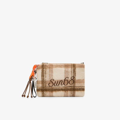 pochette in misto lana con charms Sun68