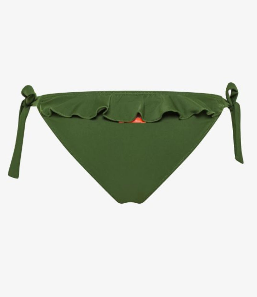 Slip mare con rouches verde scuro Sun68
