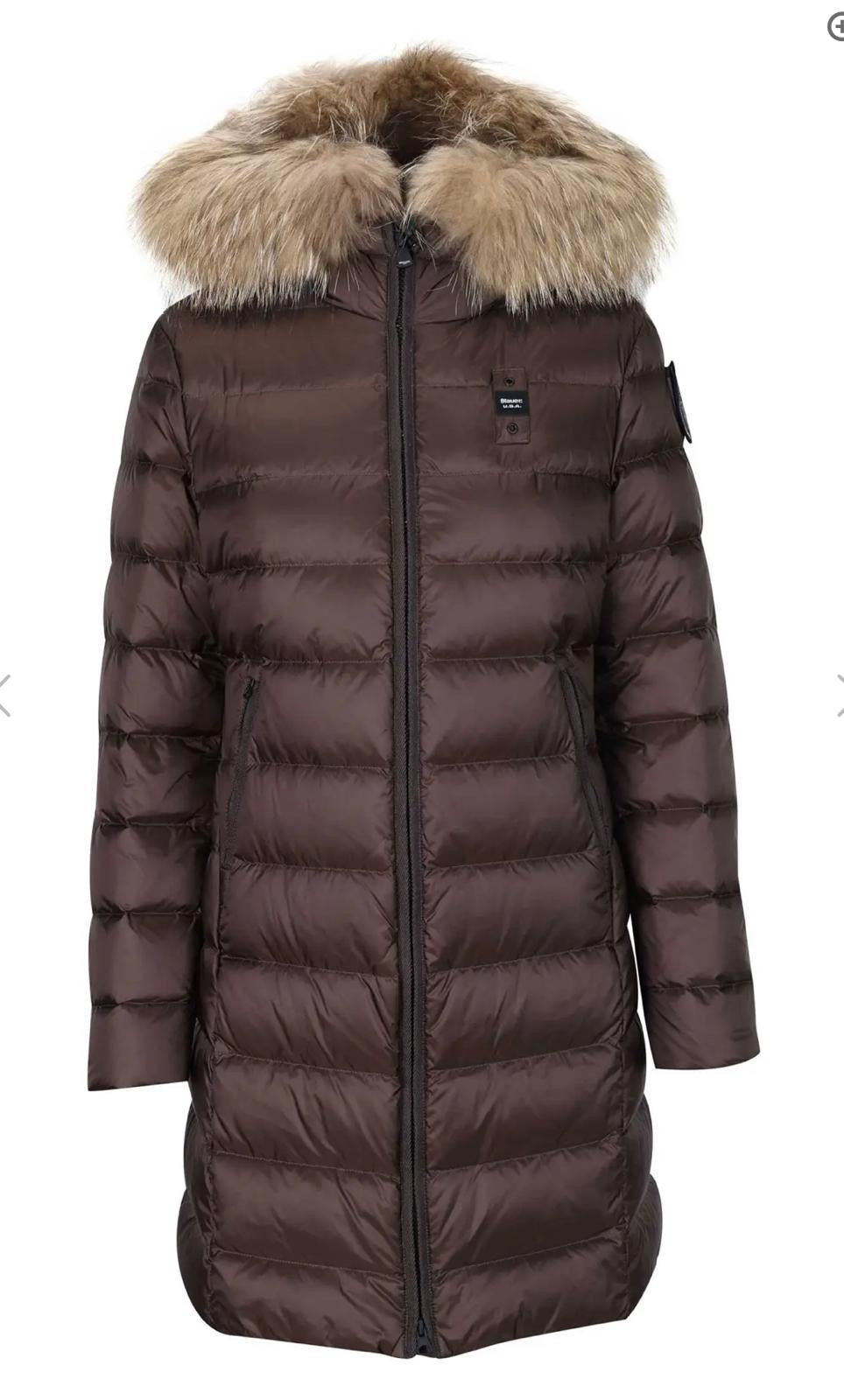 Piumino lungo con pelliccia Kristin