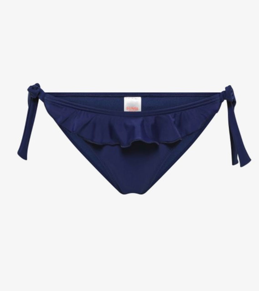 Slip mare con rouches blu navy Sun68