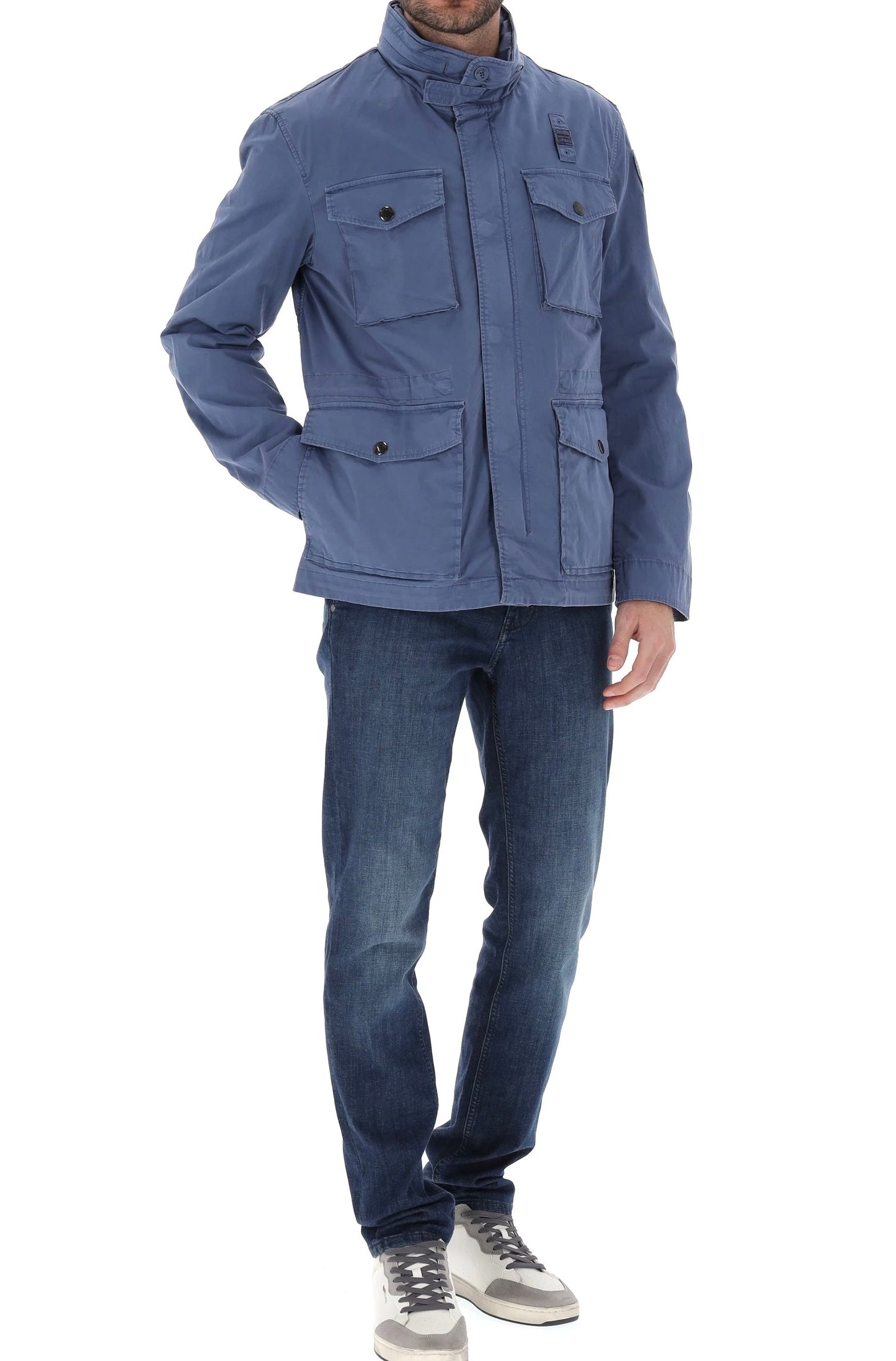 Giacca tinta in capo Ashmont Dyed Blauer
