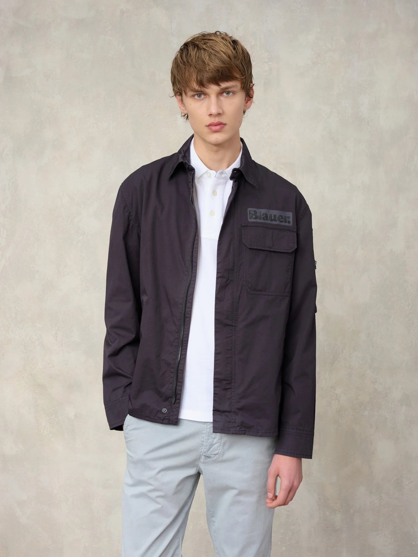 Camicia multitasche Lambert Blauer