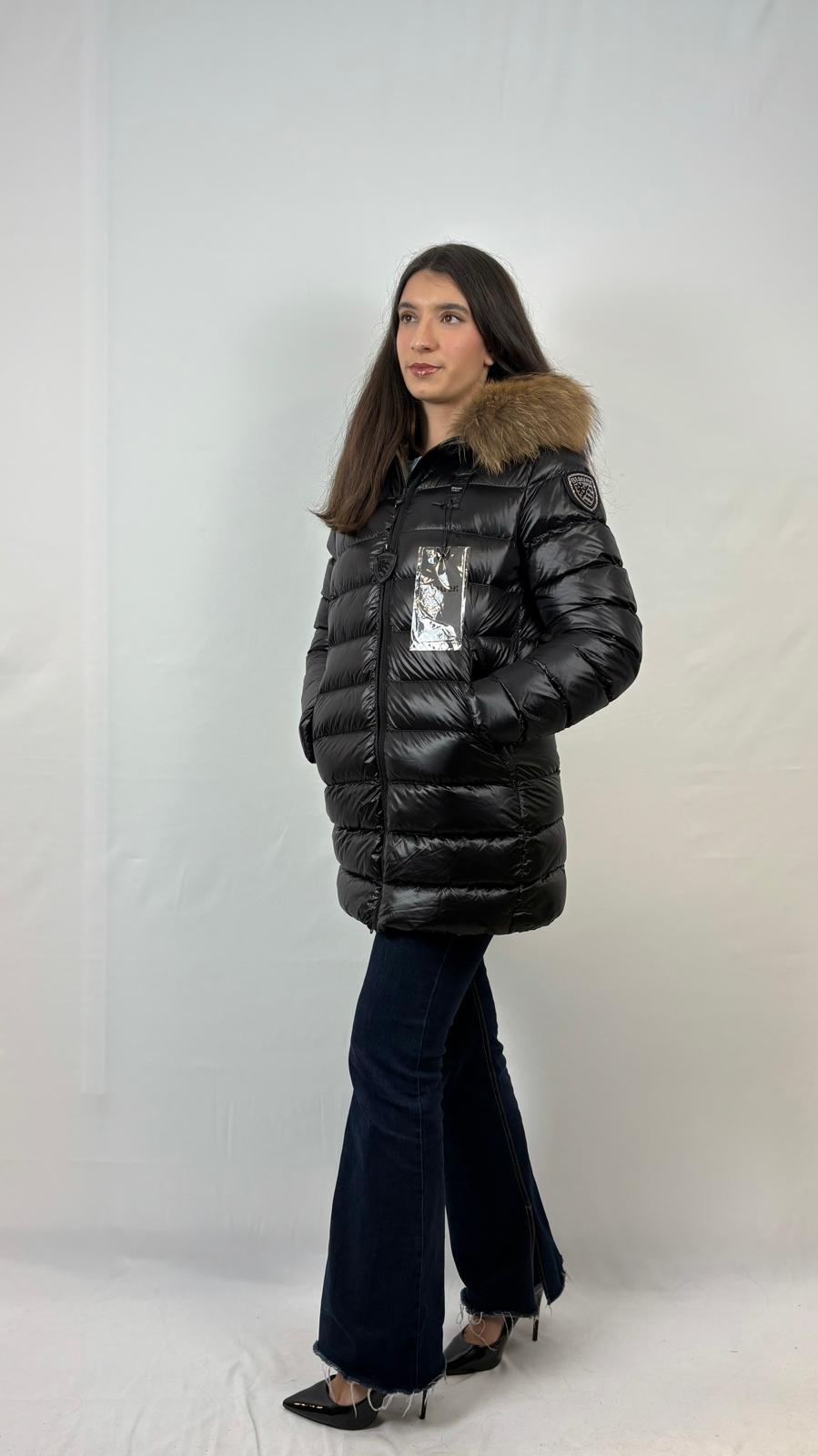 Piumino lungo con pelliccia Kristin junior