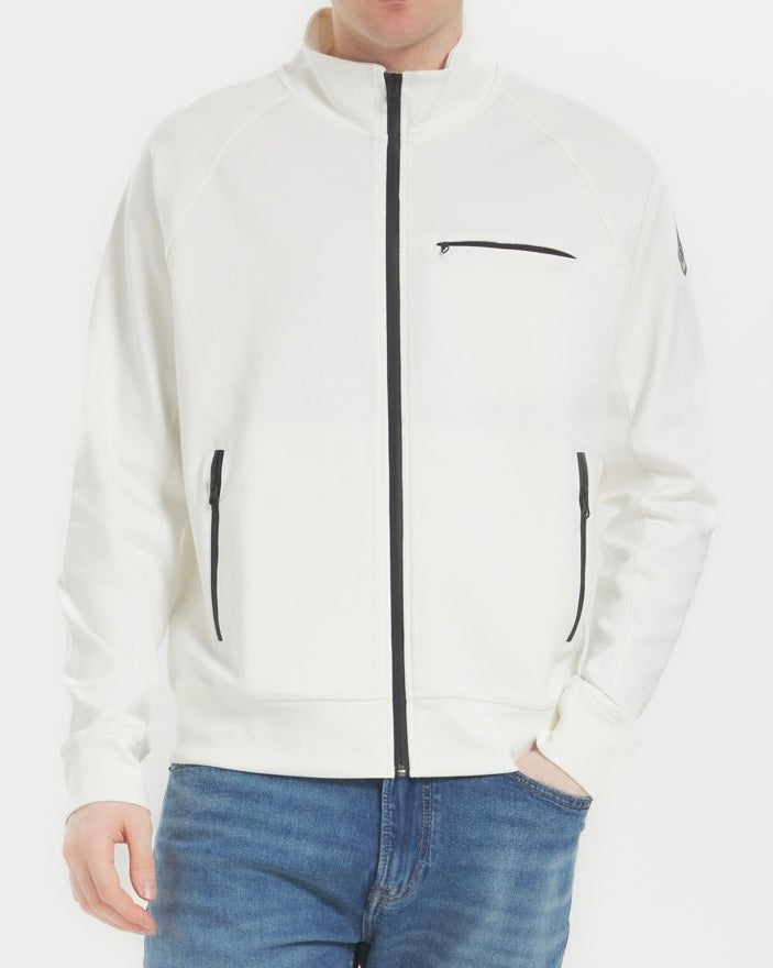 Felpa elasticizzata con cappuccio Shaw Blauer