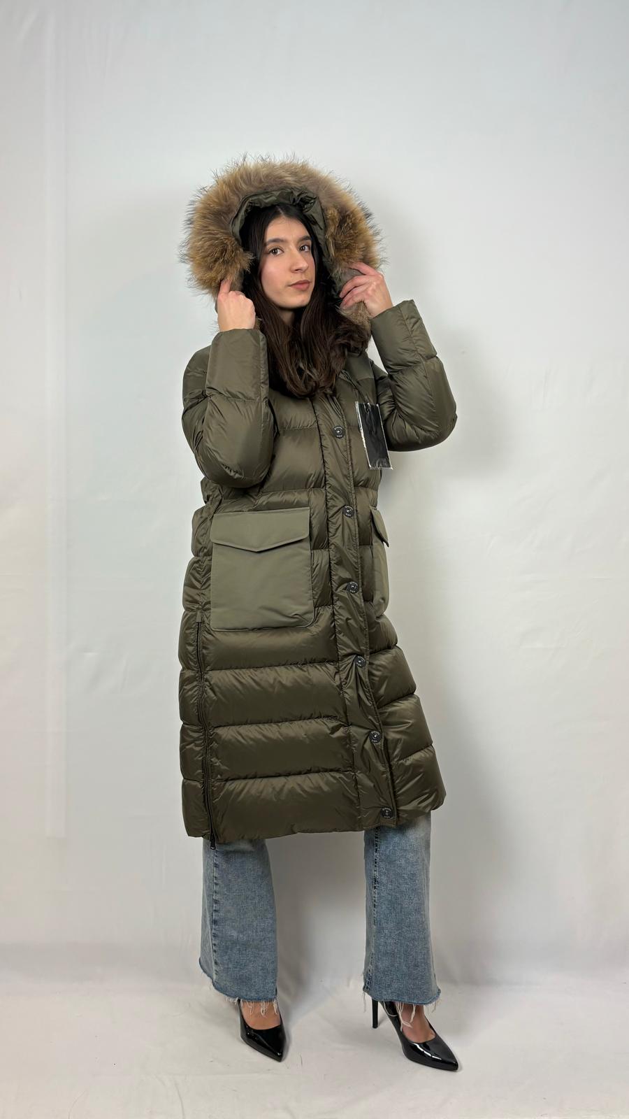 Piumino lungo Long Blauer