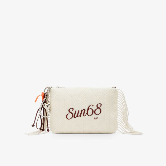 pochette in maglia con frange Sun68