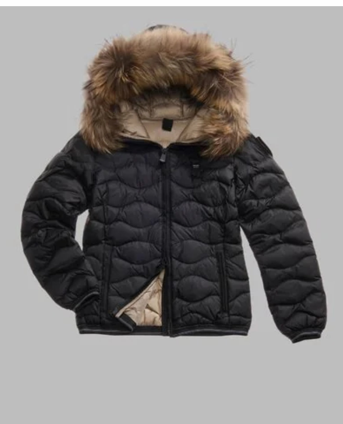 Piumino con bordo in pelliccia Aldie