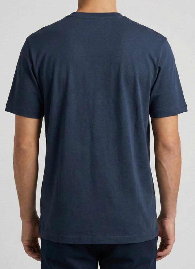 T-shirt logo in tono Eutaw Blauer