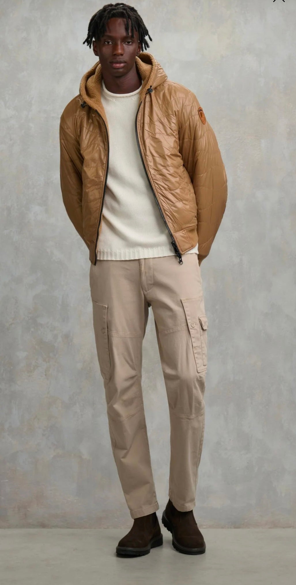 Giacca in pile e nylon Chiswick