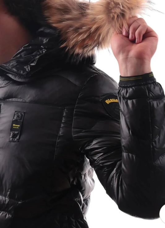 Piumino Wavefur nero uomo
