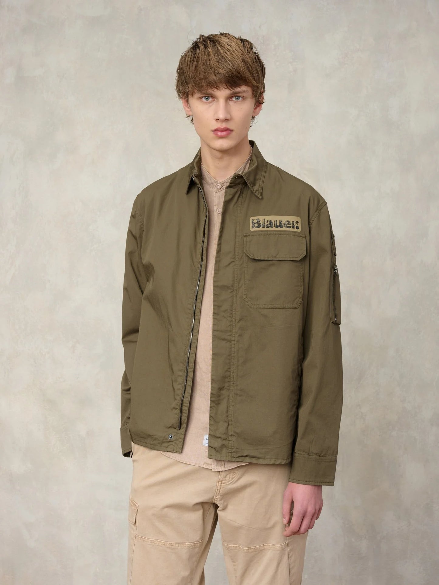 Camicia multitasche Lambert Blauer