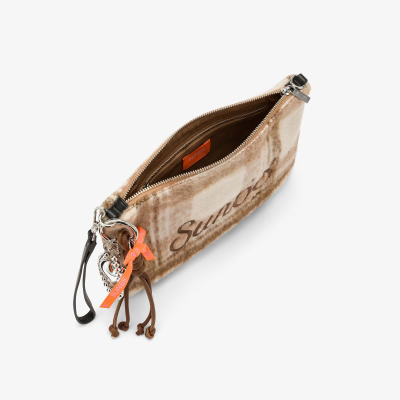 pochette in misto lana con charms Sun68