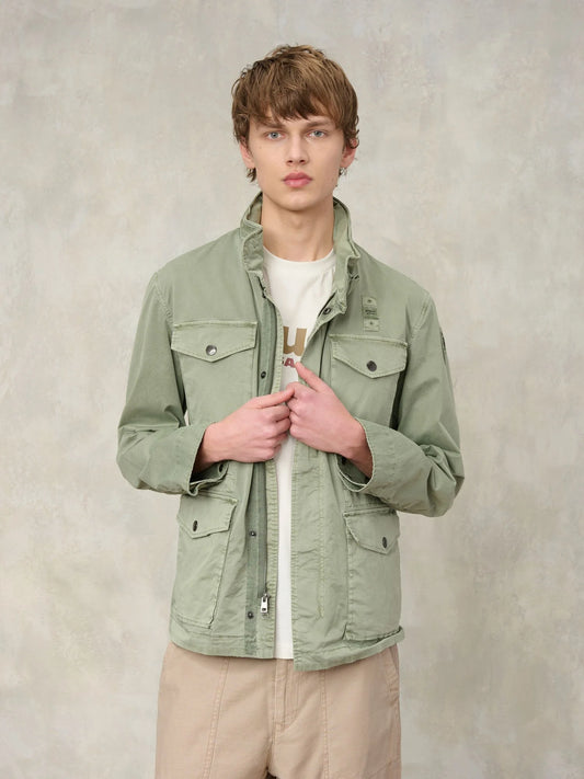 Giacca tinta in capo Ashmont Dyed Blauer