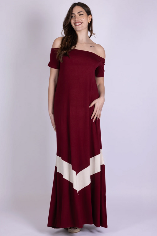 Abito scollo schiffer geometrico Mara Carol