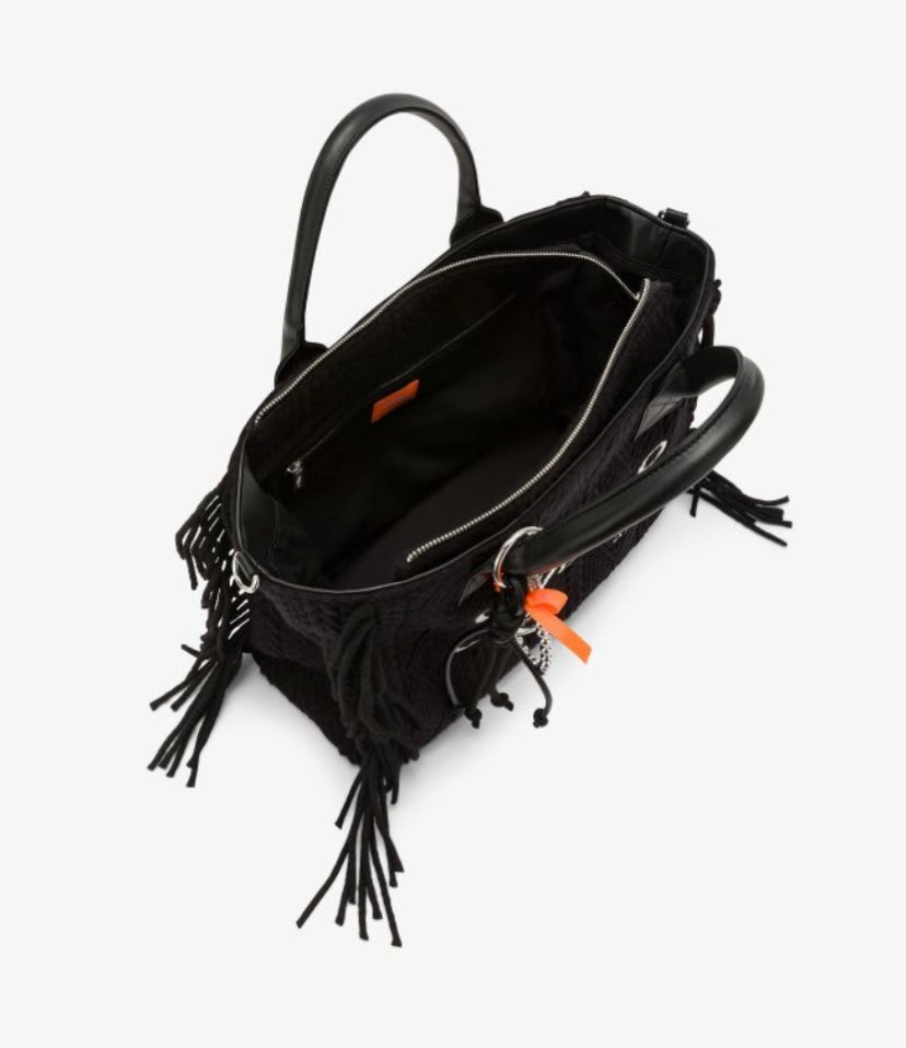 Cali bag media in maglia con frange Sun68