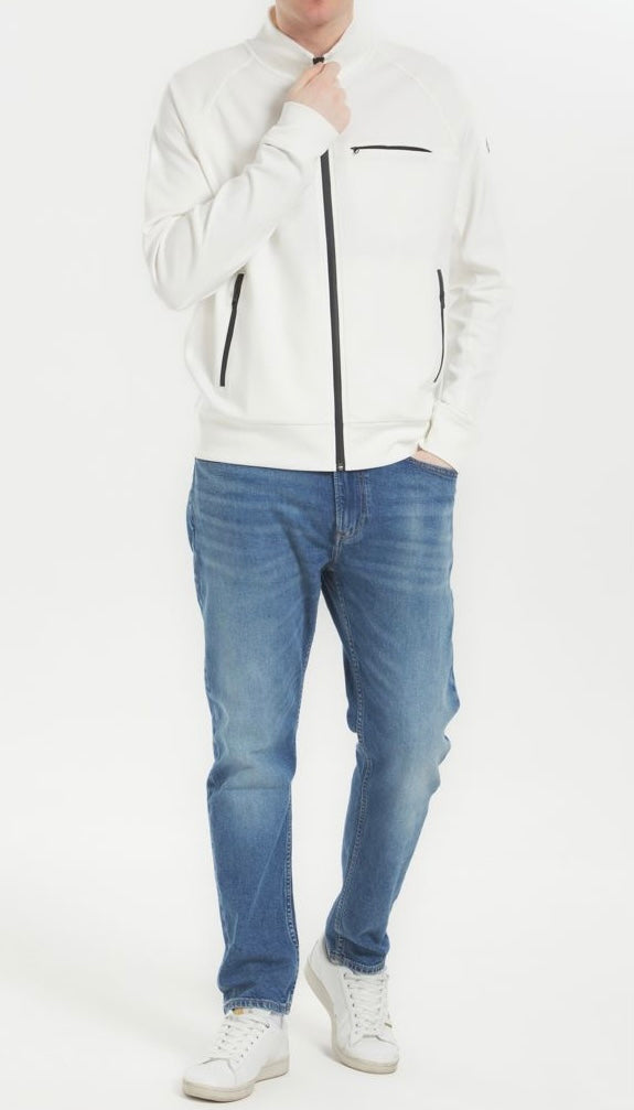Felpa elasticizzata con cappuccio Shaw Blauer