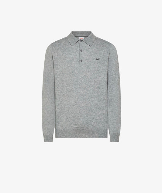 Polo in maglia di lana e cotone Sun68
