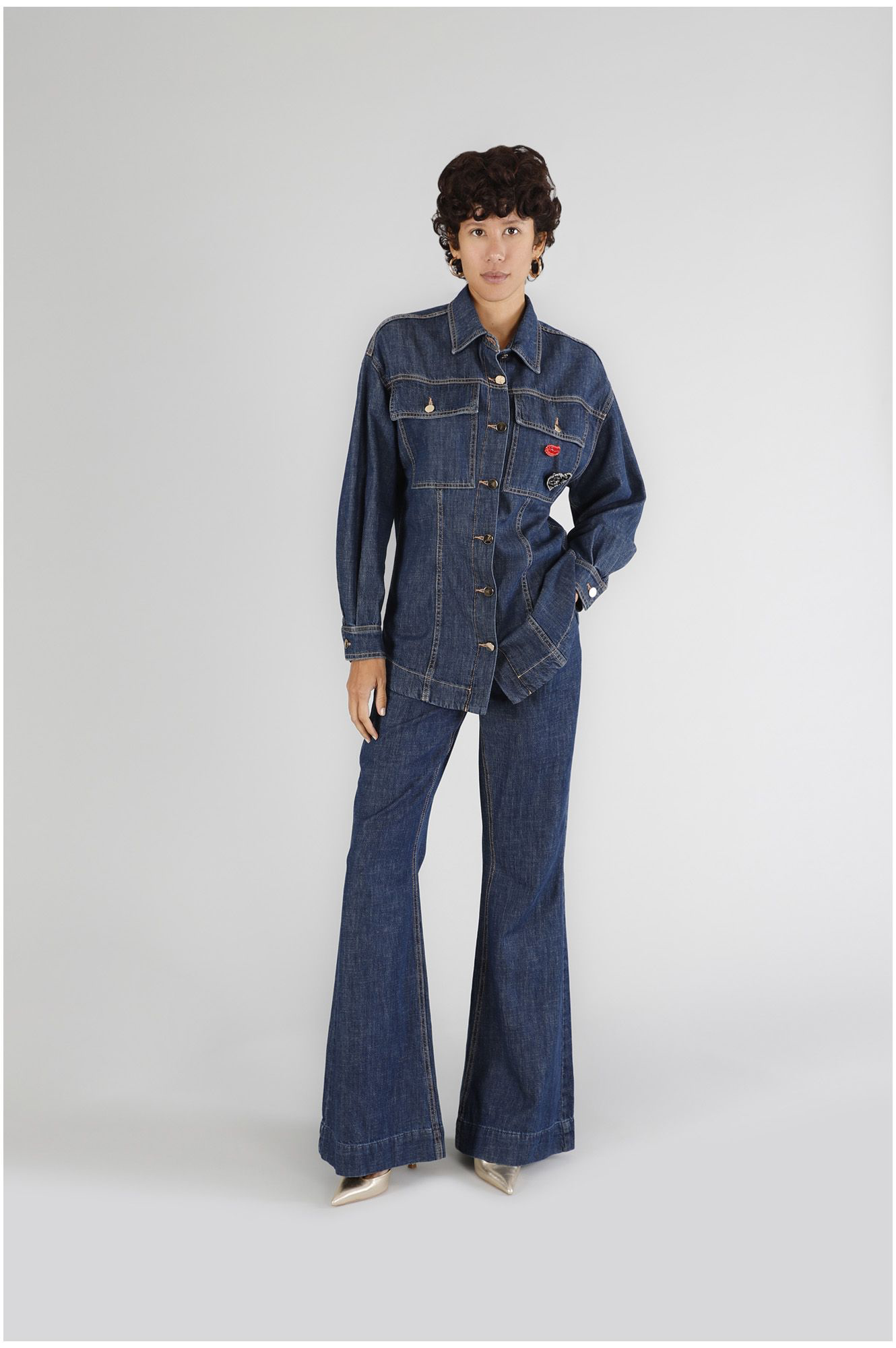 Field jacket in denim Cafè Noir