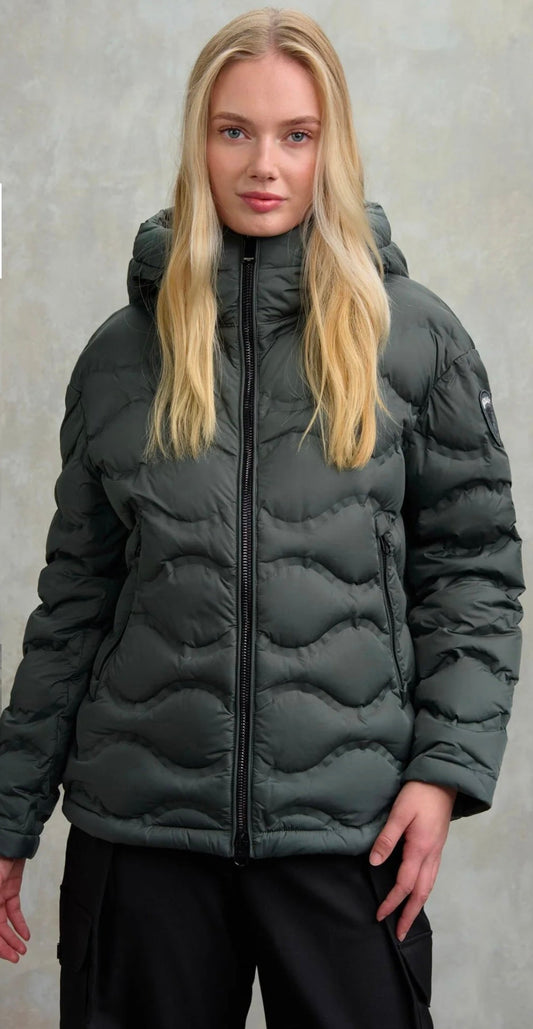 Giacca in piumino con onda saldata Madeline