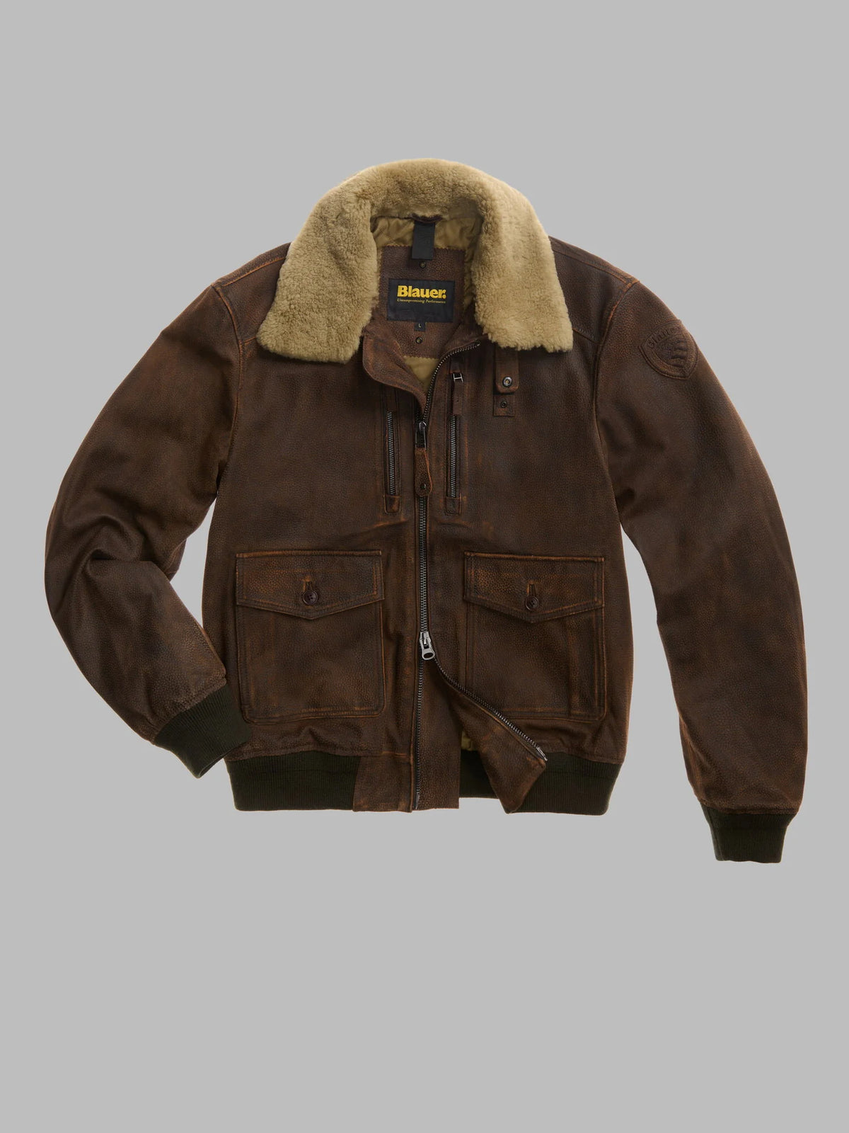 Bomber con collo in pelliccia Cheitons