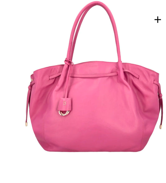 Shopping grande Sidney in pelle colore fucsia Tosca Blu
