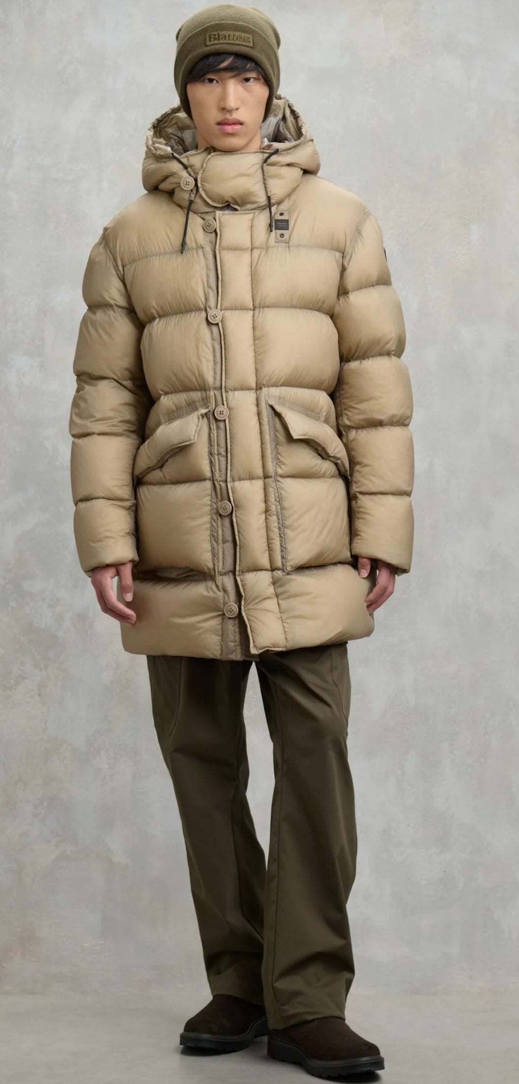 Giacca lunga in piumino Basto