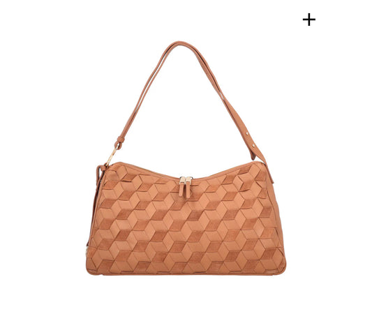 TOSCABLU
Borsa a spalla in suede Susan colore biscotto