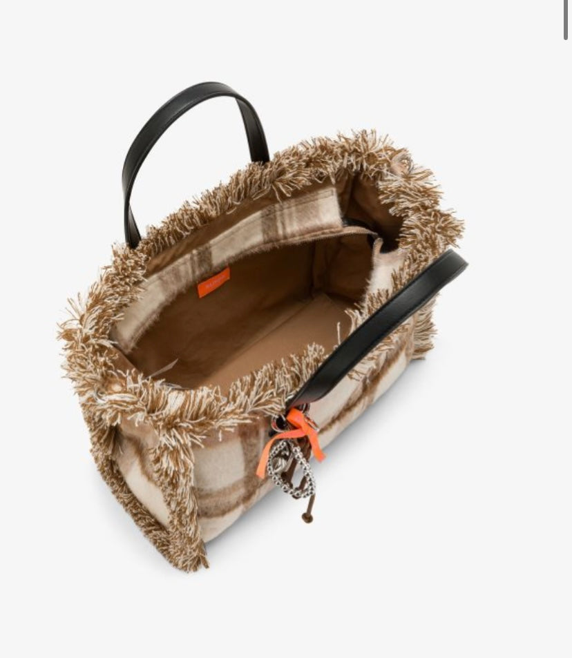 Cali bag media in lana con frange Sun68
