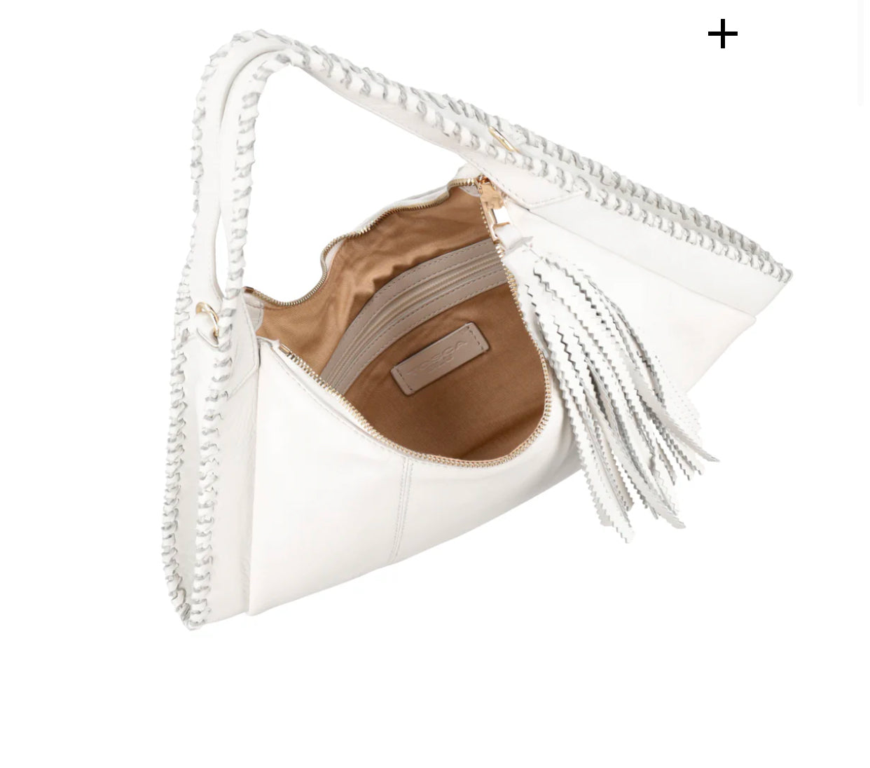 TOSCABLU
Borsa a spalla Africa in pelle colore bianco