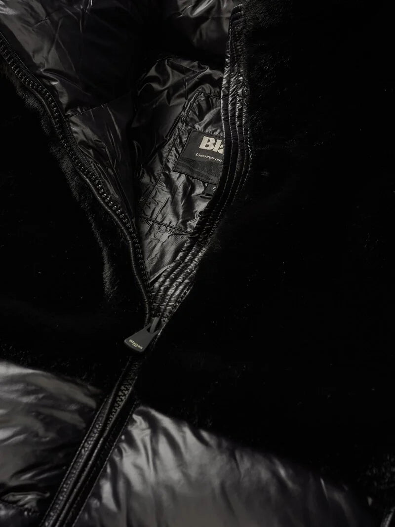 Giubbetto Nylon con pelliccia eco Fanevil