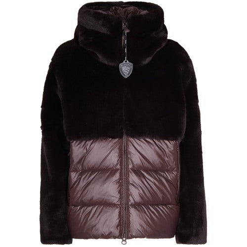 Giubbino in Misto Nylon/Pelliccia Fanevil Junior Blauer