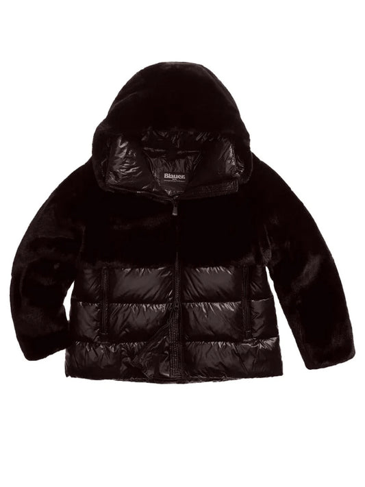 Giubbino in Misto Nylon/Pelliccia Fanevil Junior Blauer