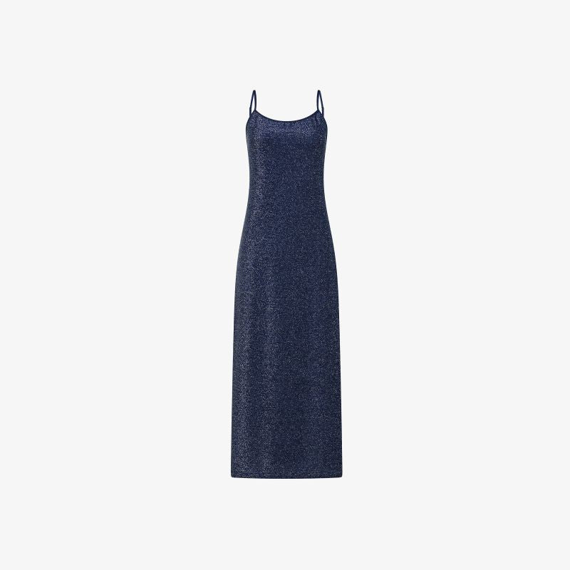Abito in lurex blu navy Sun68