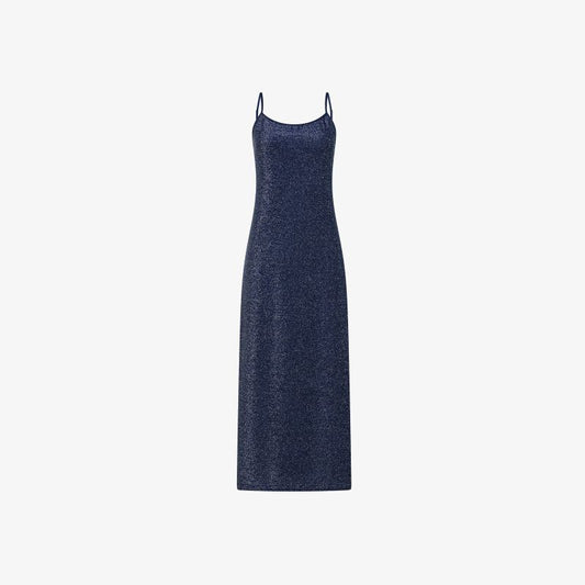 Abito in lurex blu navy Sun68
