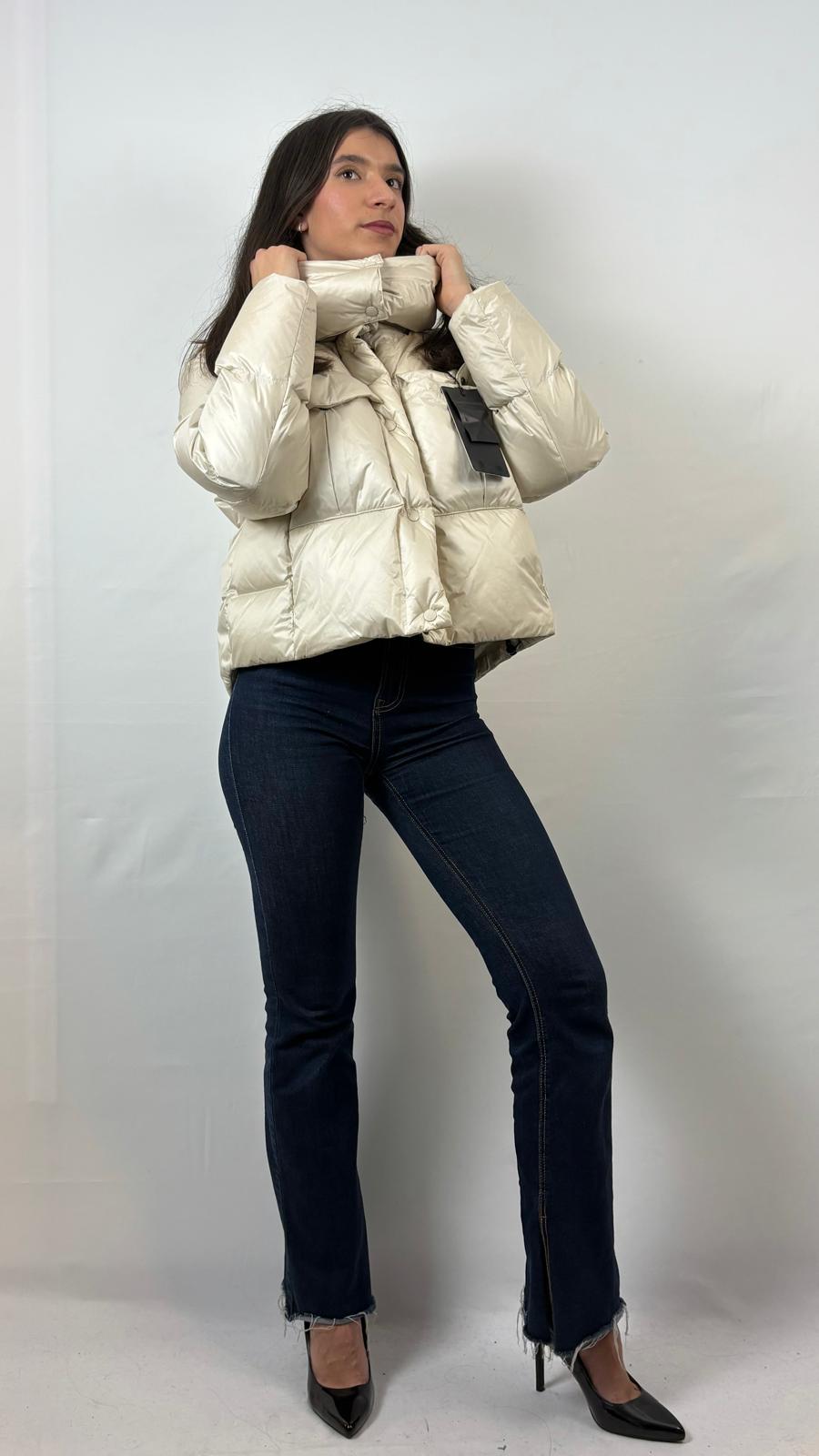 Piumino corto lucido Laval