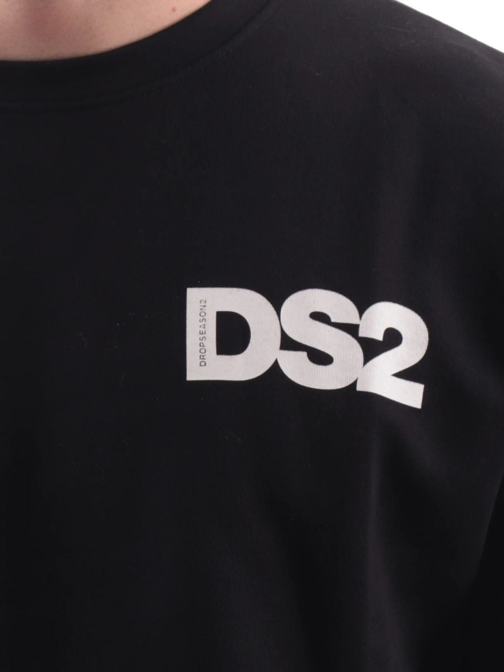 felpa girocollo con logo DS2
