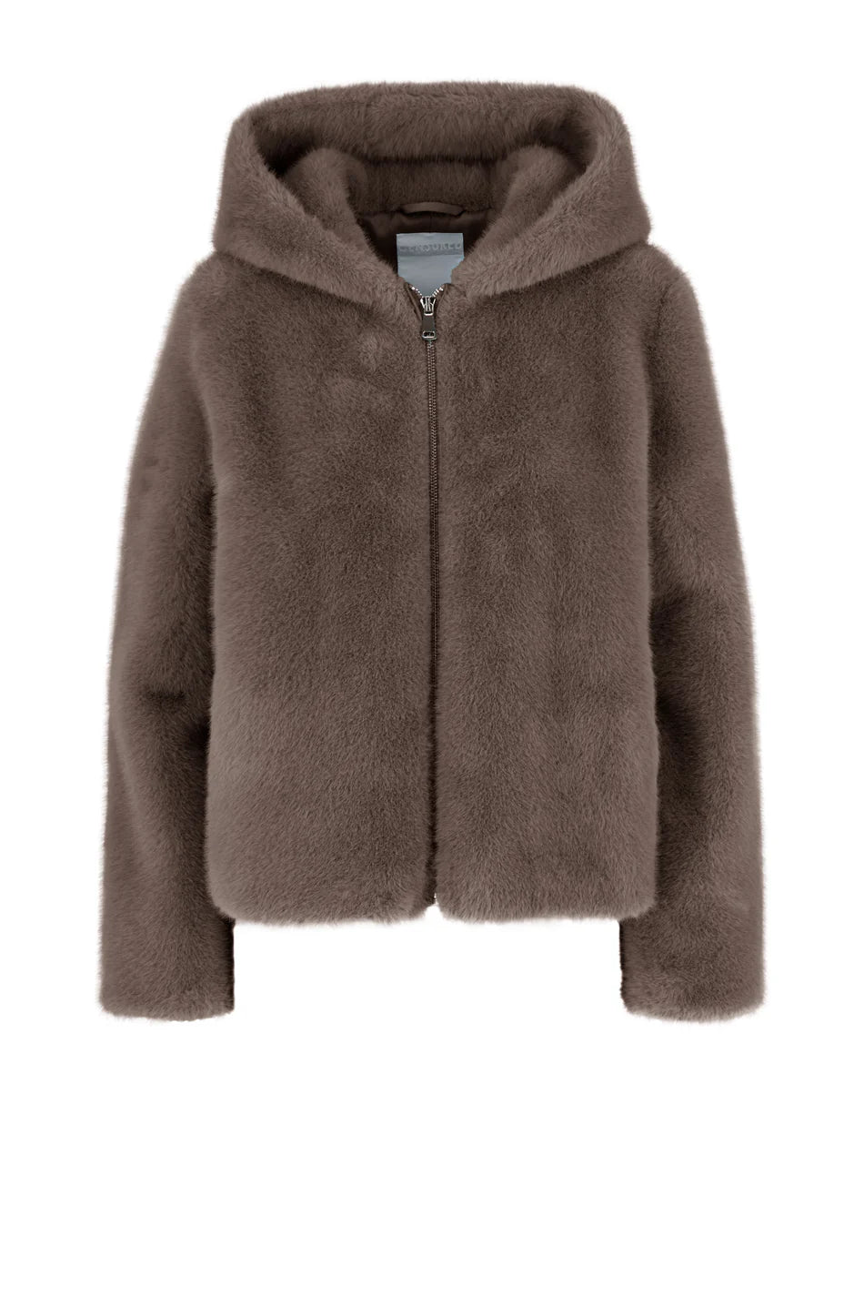 Ecopelliccia con cappuccio Censured