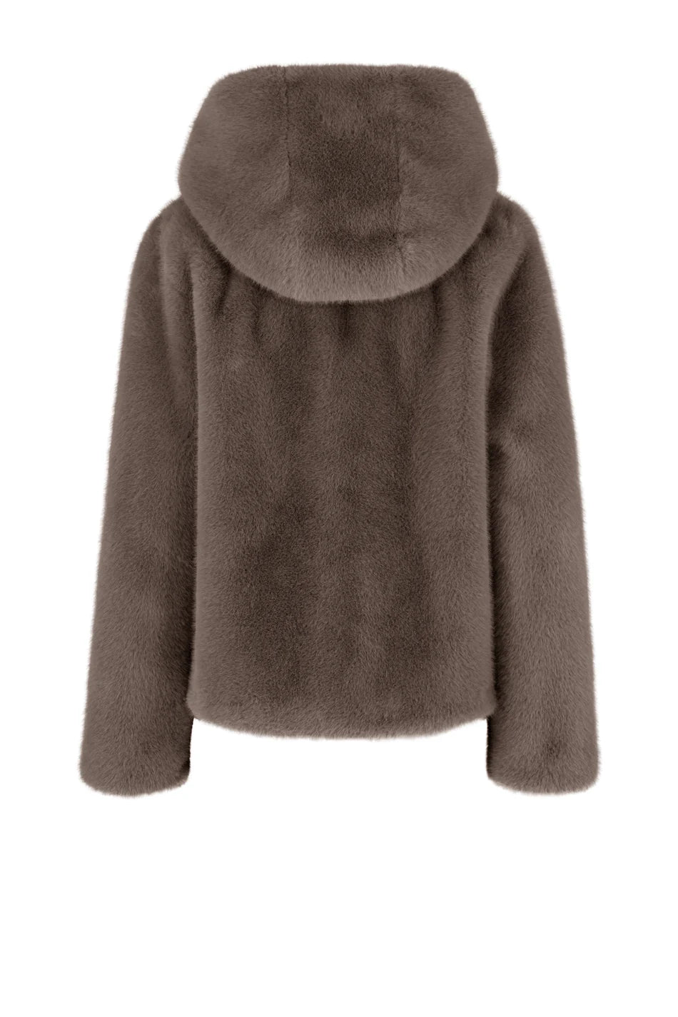 Ecopelliccia con cappuccio Censured