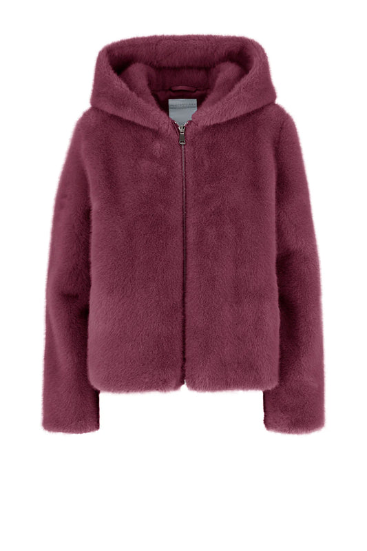 Ecopelliccia con cappuccio Censured