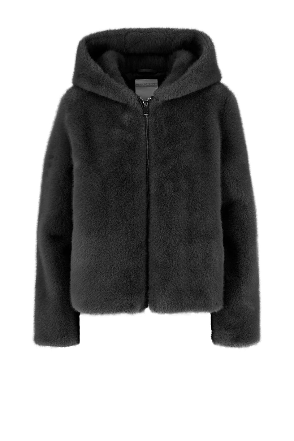 Ecopelliccia con cappuccio Censured