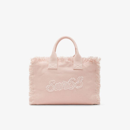 Shopping bag Cali media in tela di cotone porcellana Sun68