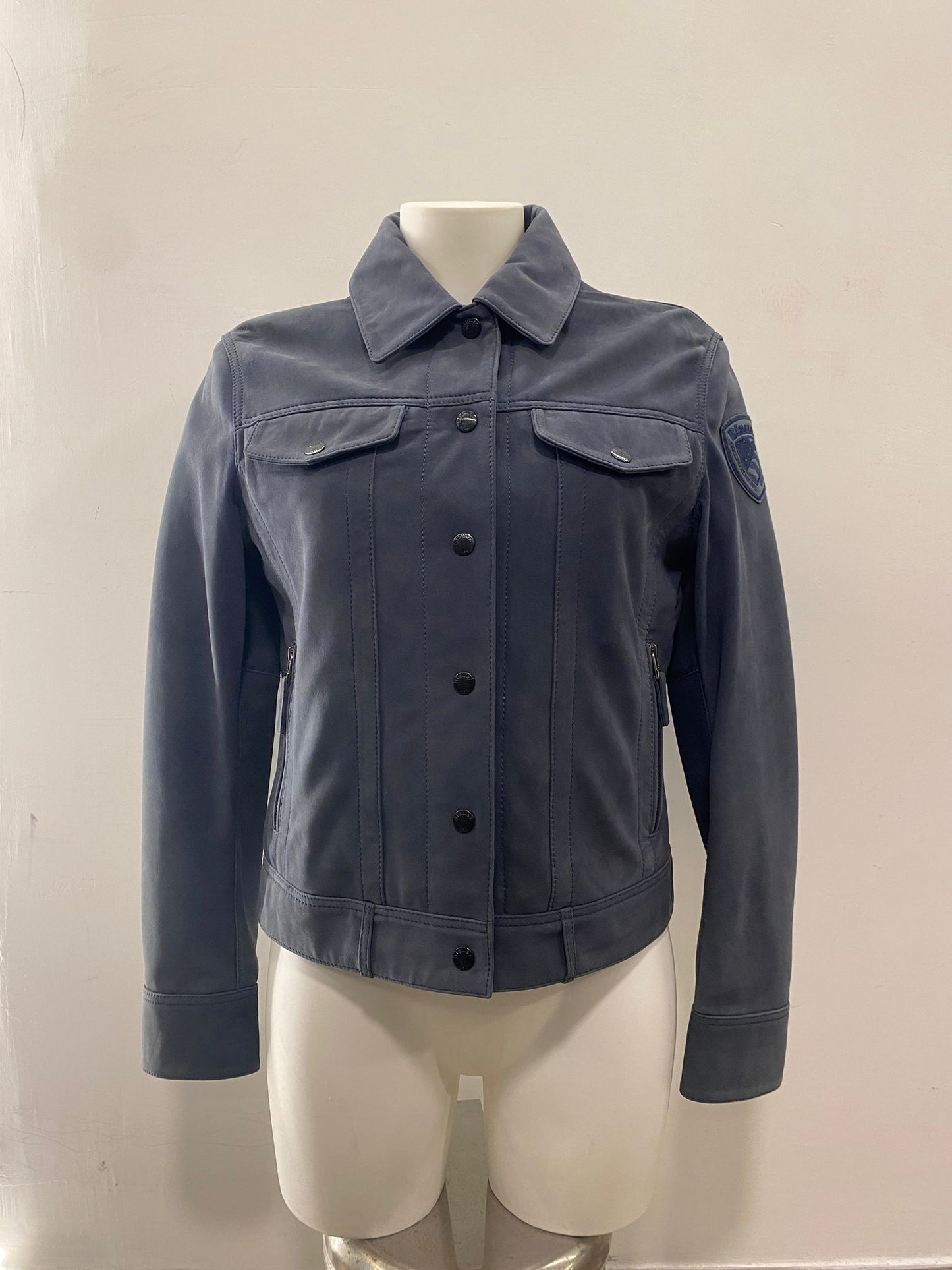 Giubbino di vera pelle scamosciato Blauer