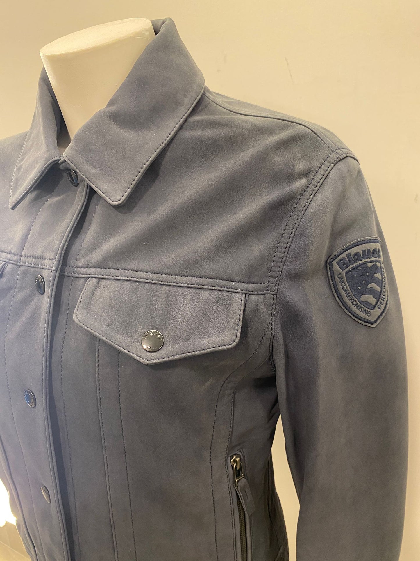 Giubbino di vera pelle scamosciato Blauer