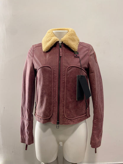 Giubbino geneva in pelle Blauer