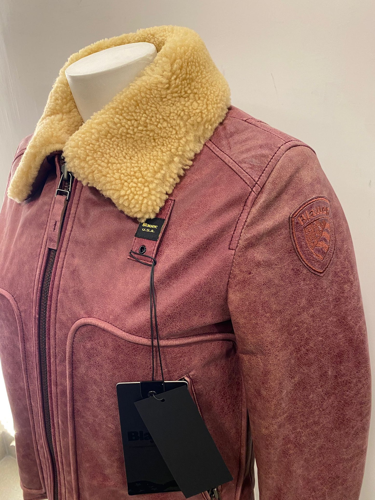 Giubbino geneva in pelle Blauer