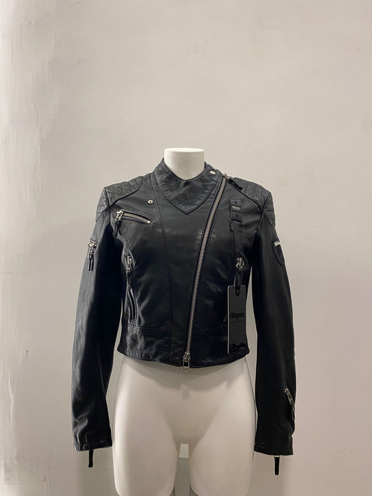 Giubbino casey in pelle Blauer