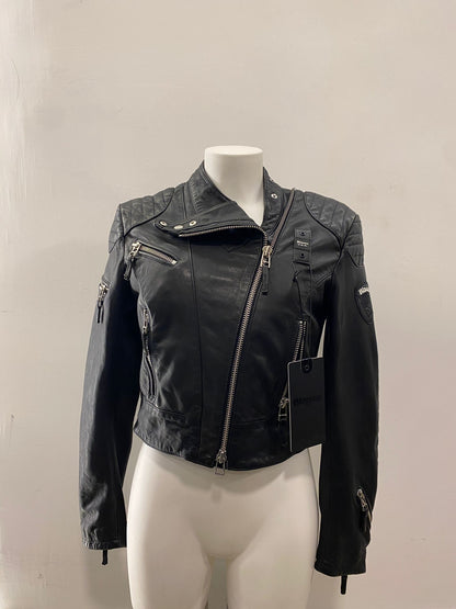 Giubbino casey in pelle Blauer