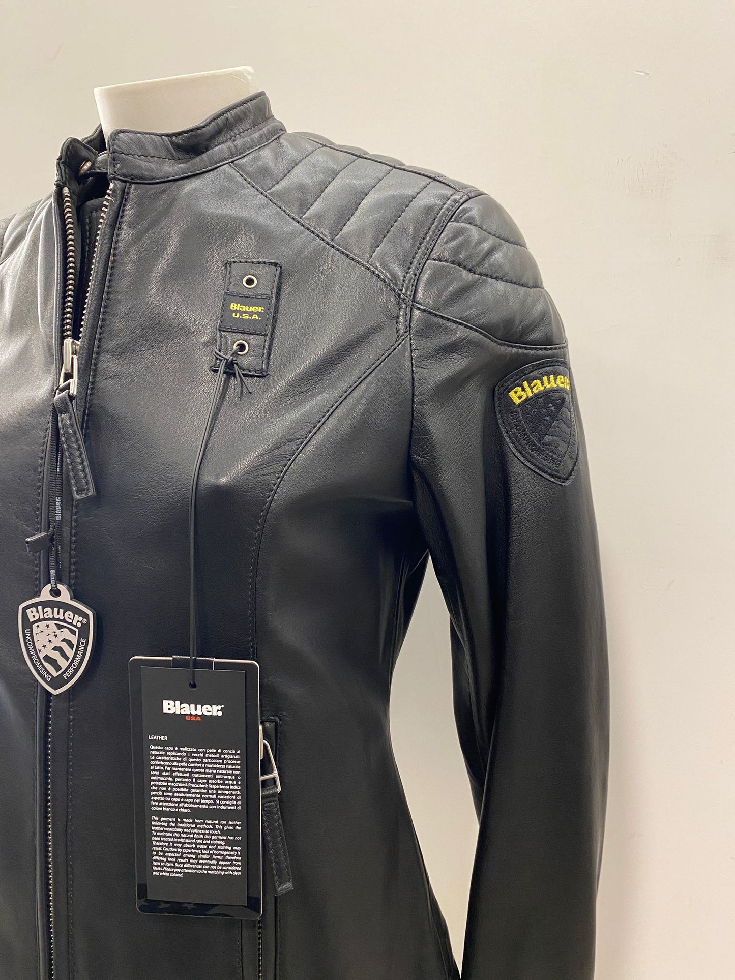 Pelle capo spalla foderato Blauer