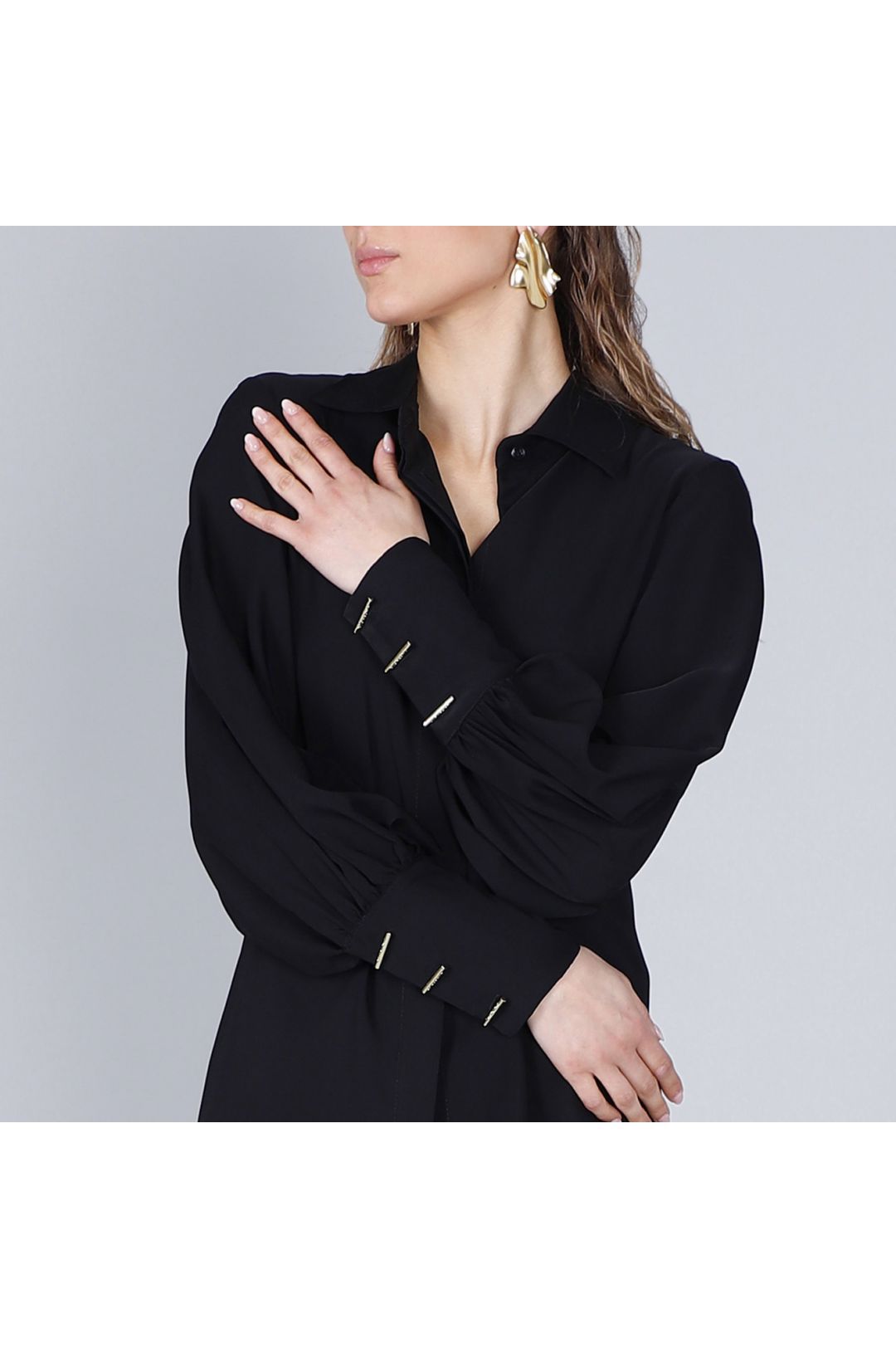 Camicia con maniche increspate Cafè Noir